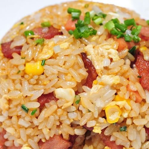 美味的培根尖椒炒饭