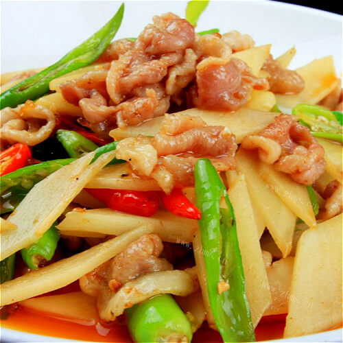 家常肉煎土豆片
