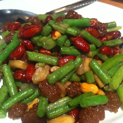 美味的豆角炒肉