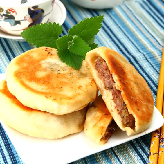 美味的香煎牛肉馅饼