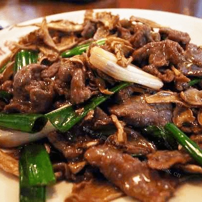 家常葱爆牛肉做法图解10)