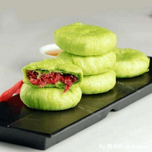 好吃的抹茶玫瑰花饼
