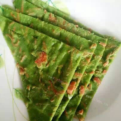 营养青汁鸡蛋煎饼