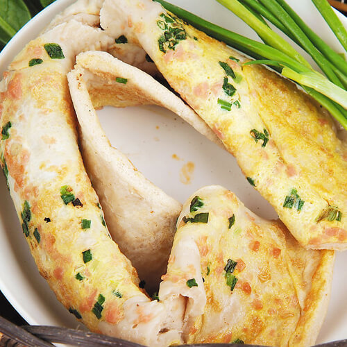 美味的摊鸡蛋饼