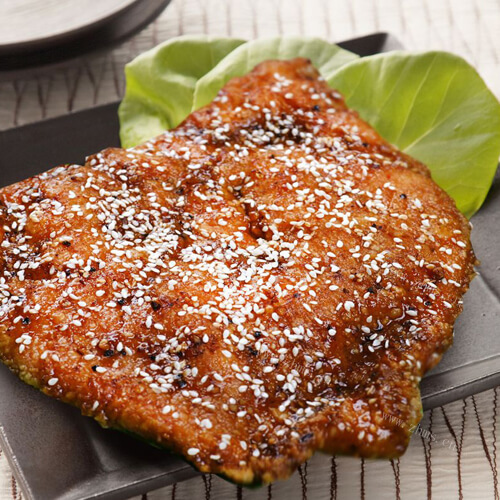 美味的蒜香烤鸡排