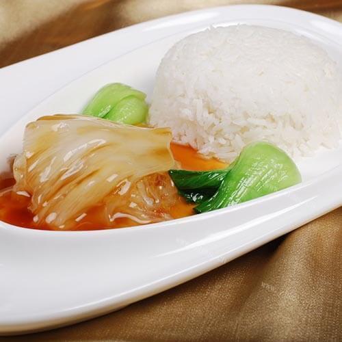美味的鱼翅捞饭