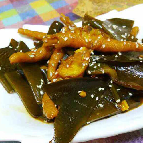 麻辣可乐鸡爪烧海带头