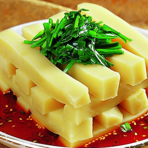好吃的韭菜镶豆腐 