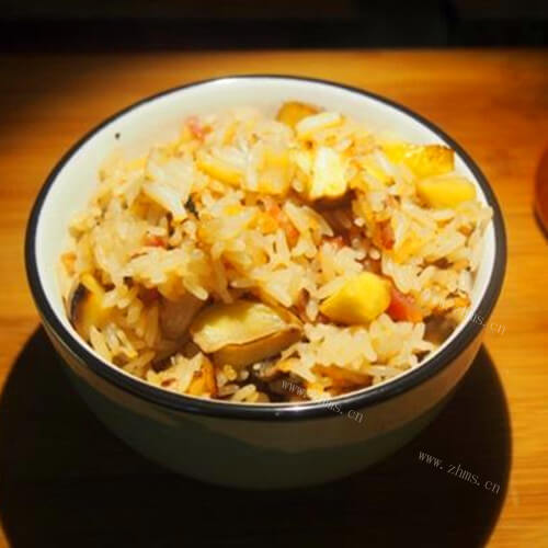 懒人菜谱电压力锅版腊肠栗子饭