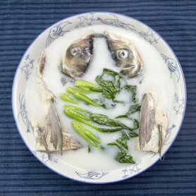 自制魚头汤
