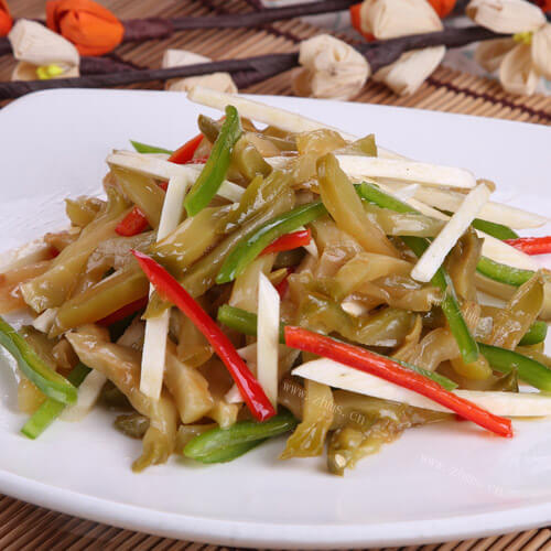家常榨菜炒肉丝