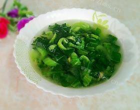 鲜美芥菜汤做法图解4)
