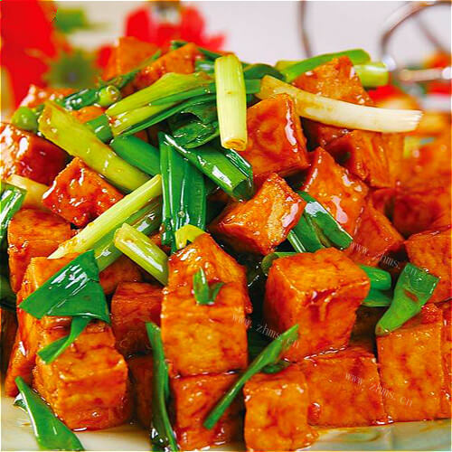 秘制虾酱炒豆腐