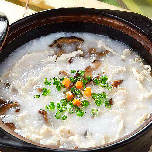 美味的海味香菇粥