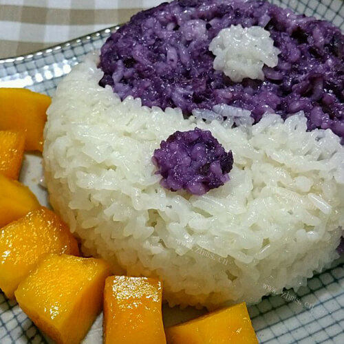 美味的排骨红薯糯米饭