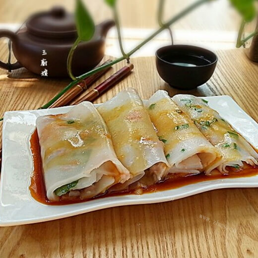 好吃的广式拉肉肠粉
