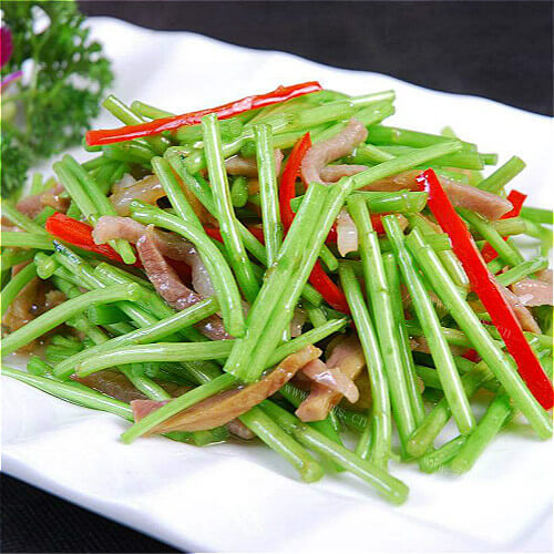 营养茼蒿炒肉
