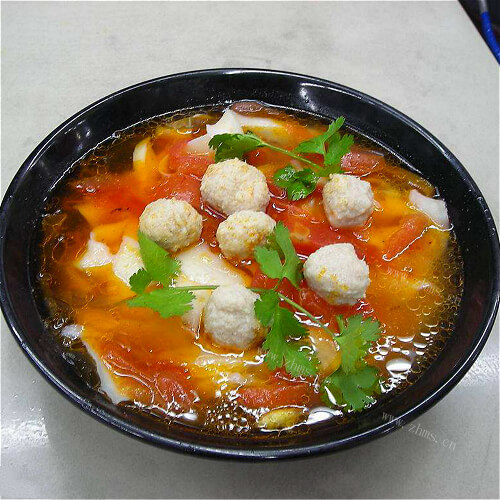我的番茄丸子烩菜花 