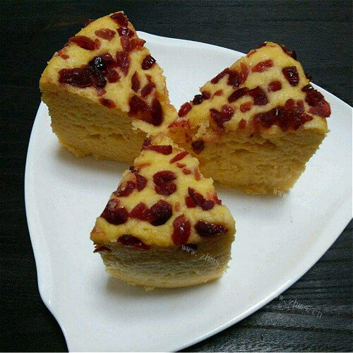 味美蔓越莓大米发糕 
