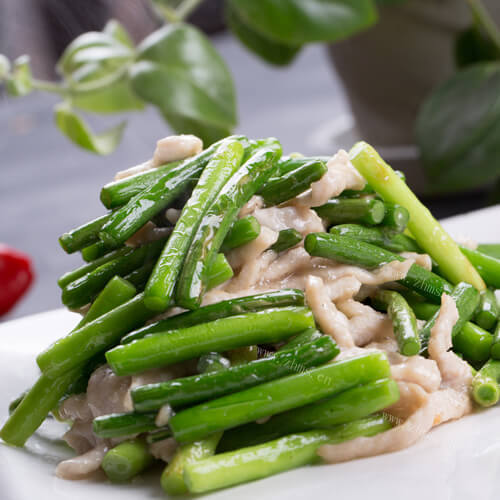 清香蒜苗肉丝