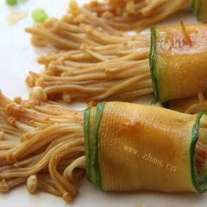 易学的青瓜金针菇卷