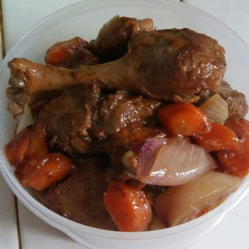 美味的咖喱鸭边腿