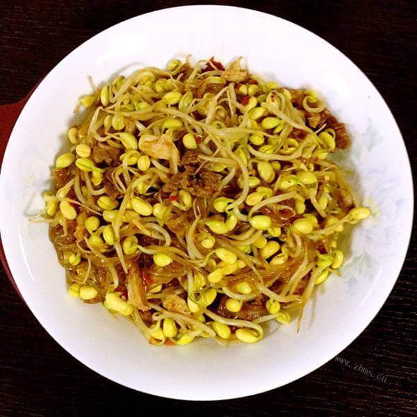 美味的干煽黄豆芽