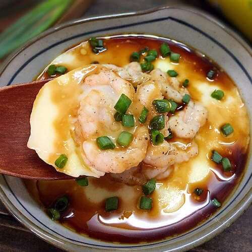 好吃的虾仁豆腐鸡蛋羹