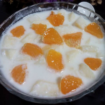自制橘子酸奶