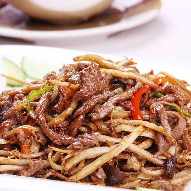 自制炒牛肉丝