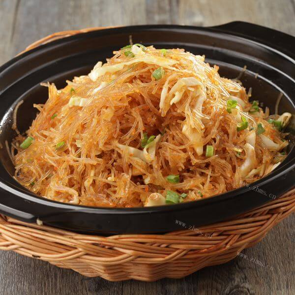 美味的咖喱黄花菜粉丝煲