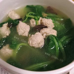 香香的清蒸小白菜肉丸