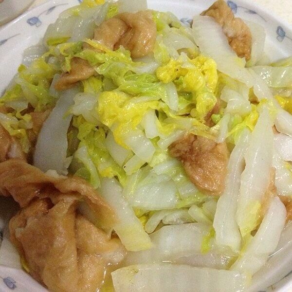 美味的娃娃菜豆腐