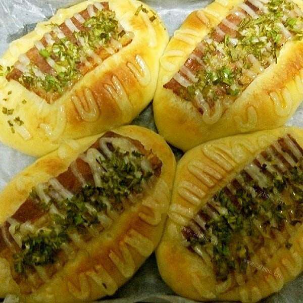 好吃的美味咸面包