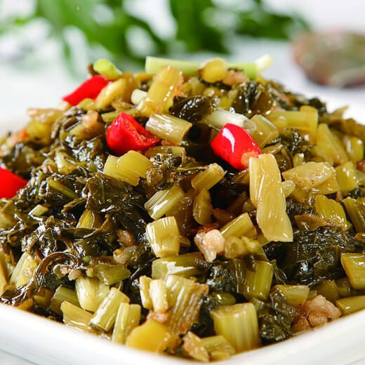 私房菜肉末炒辣菜