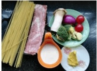 美味的培根奶油意面#百味来做法图解1)