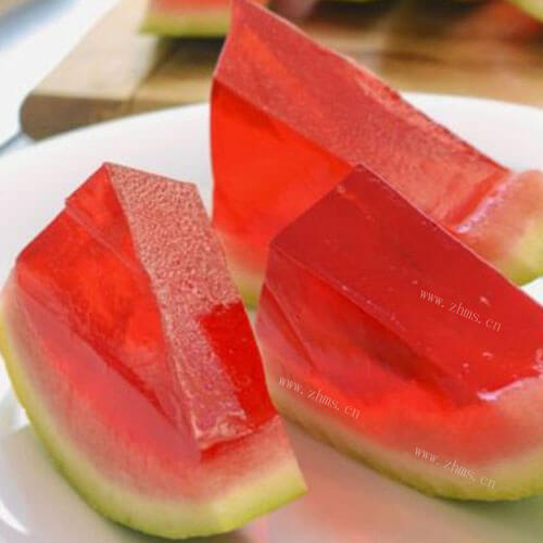 美味的西瓜果冻