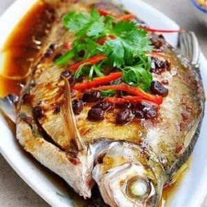 营养的蒸肉鲳