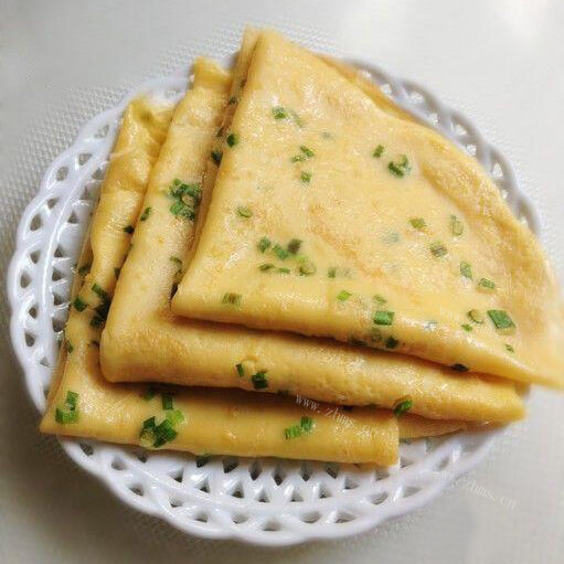 可口的葱香鸡蛋软饼