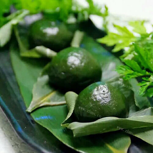 家常美食芦笋粉青团