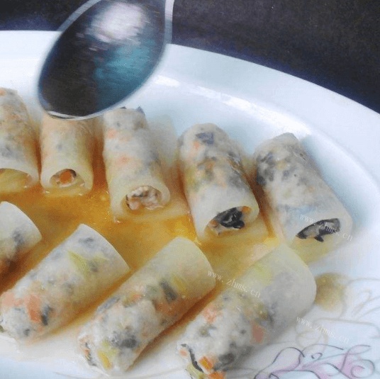 美味的花瓣冬瓜卷