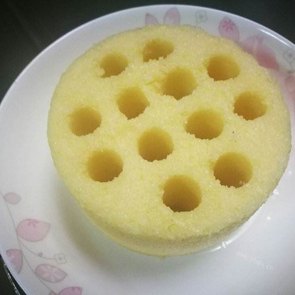 家常玉米黄豆蒸糕