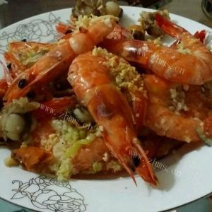 美味的薄荷烤虾