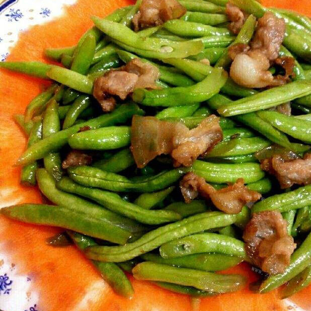 家常炒扁芸豆