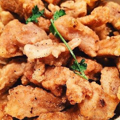 好吃的干炸肉炒木耳