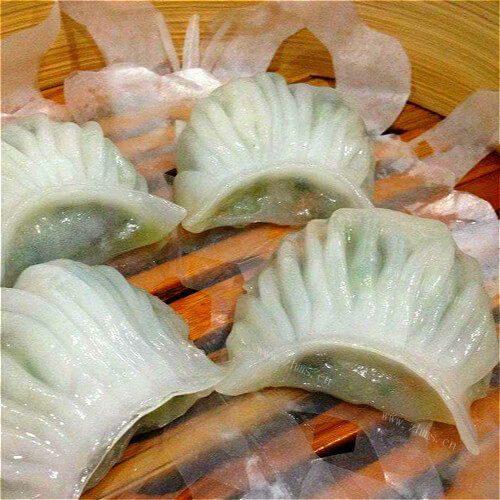 美味的冬瓜水晶素饺