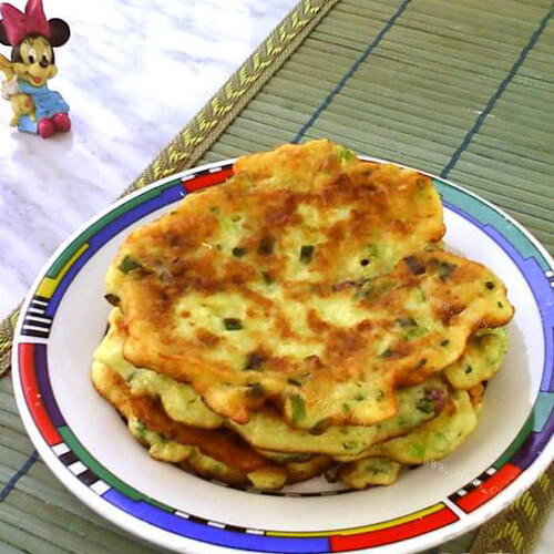美味的葱香鸡蛋山药饼