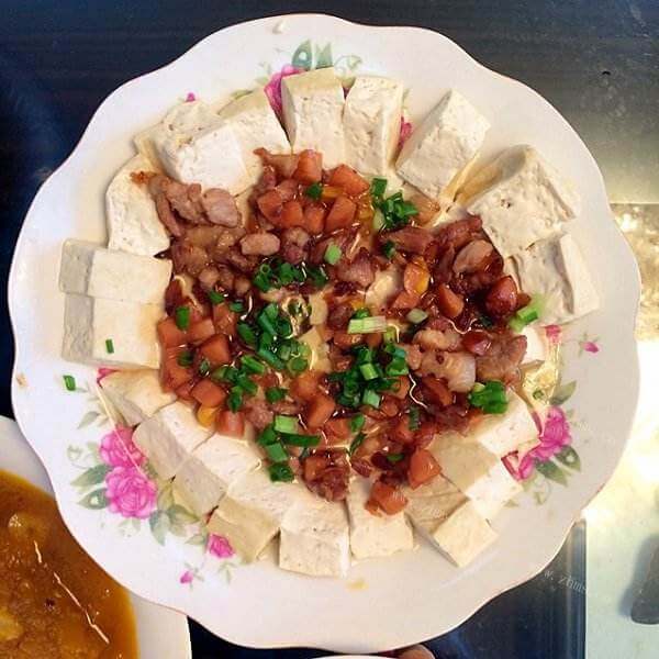 好吃的肉末蚬子蒸豆腐