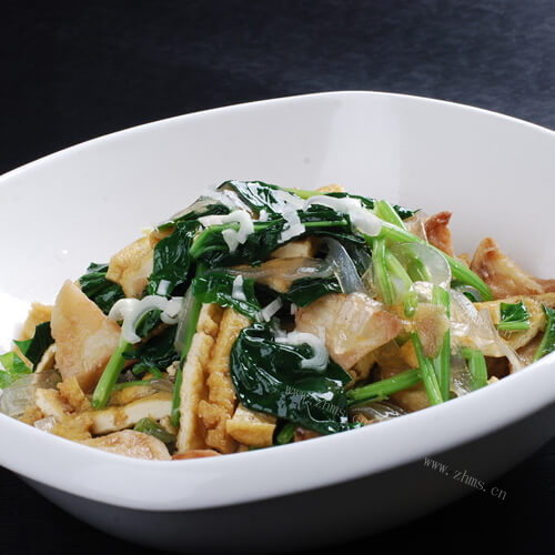 清淡美食清炒嫩豆腐