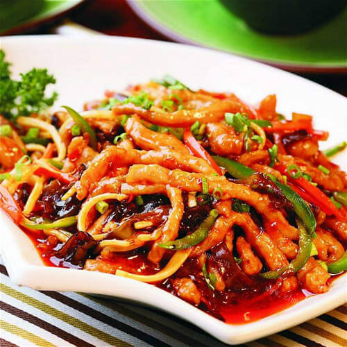 美味掐菜木耳三丝